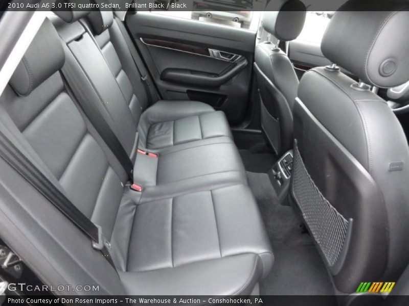 Rear Seat of 2010 A6 3.0 TFSI quattro Sedan