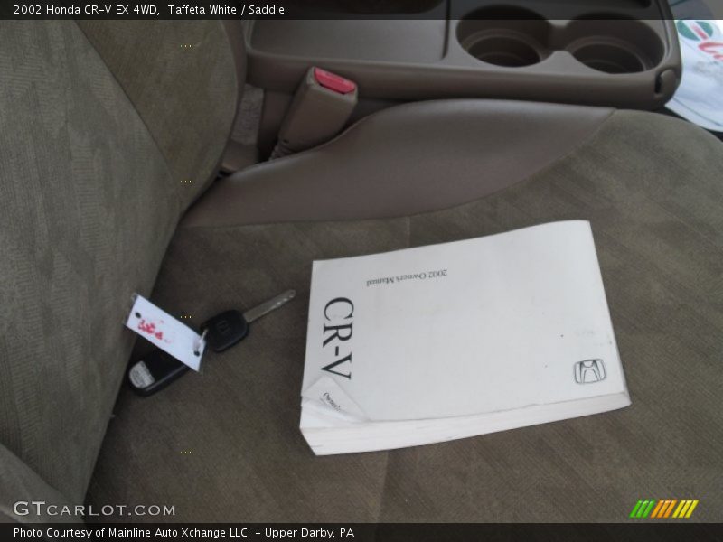 Taffeta White / Saddle 2002 Honda CR-V EX 4WD