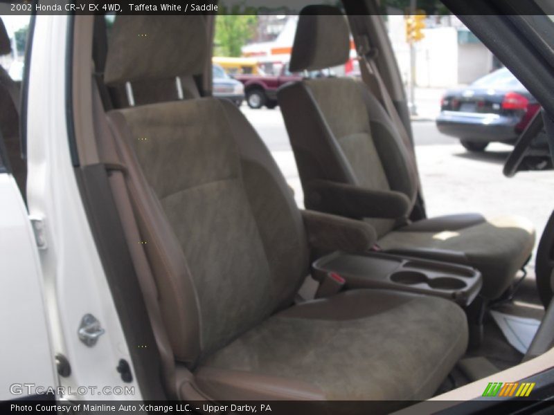 Taffeta White / Saddle 2002 Honda CR-V EX 4WD