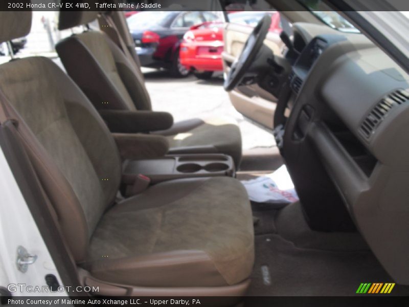 Taffeta White / Saddle 2002 Honda CR-V EX 4WD