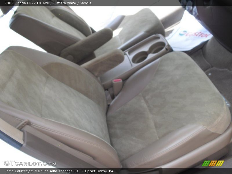 Taffeta White / Saddle 2002 Honda CR-V EX 4WD