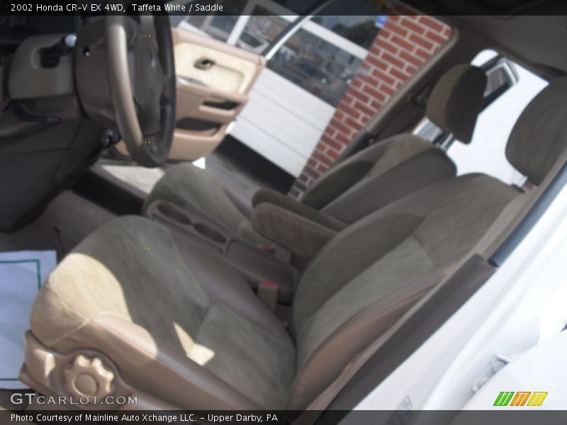Taffeta White / Saddle 2002 Honda CR-V EX 4WD
