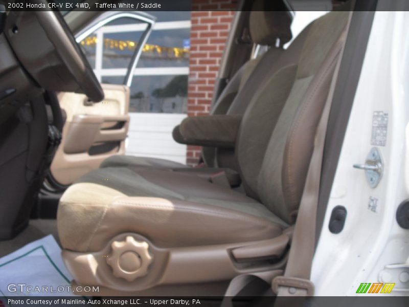 Taffeta White / Saddle 2002 Honda CR-V EX 4WD
