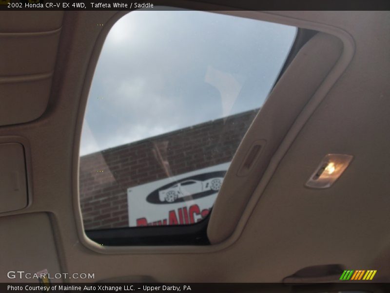 Taffeta White / Saddle 2002 Honda CR-V EX 4WD
