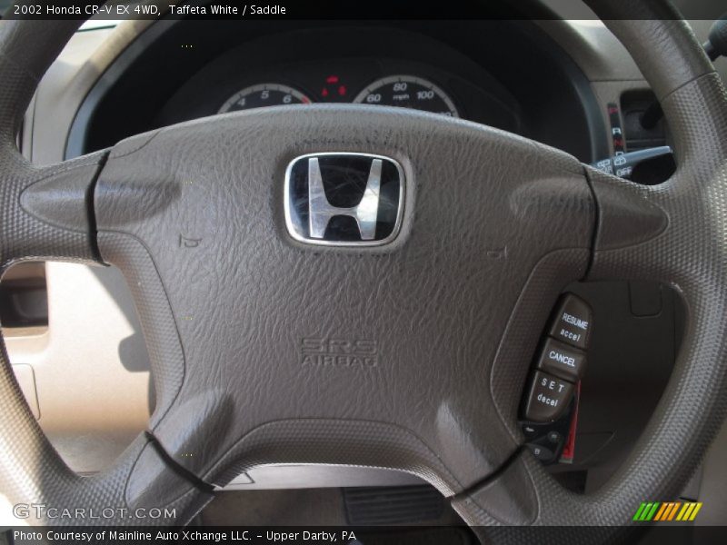Taffeta White / Saddle 2002 Honda CR-V EX 4WD