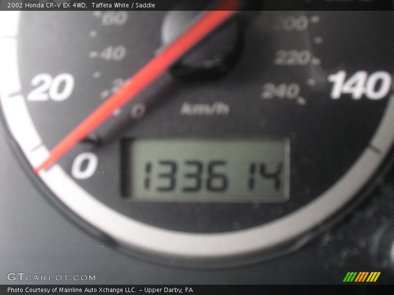 Taffeta White / Saddle 2002 Honda CR-V EX 4WD