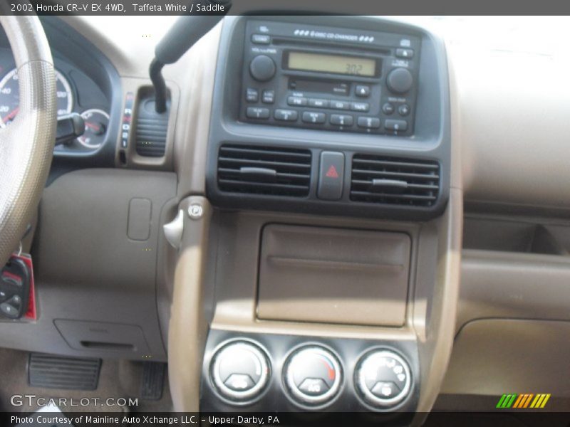Taffeta White / Saddle 2002 Honda CR-V EX 4WD