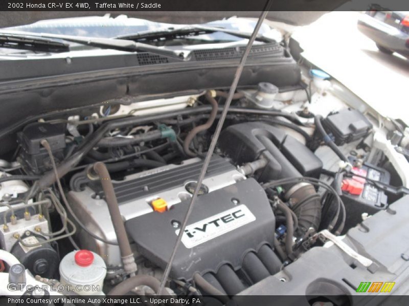 Taffeta White / Saddle 2002 Honda CR-V EX 4WD