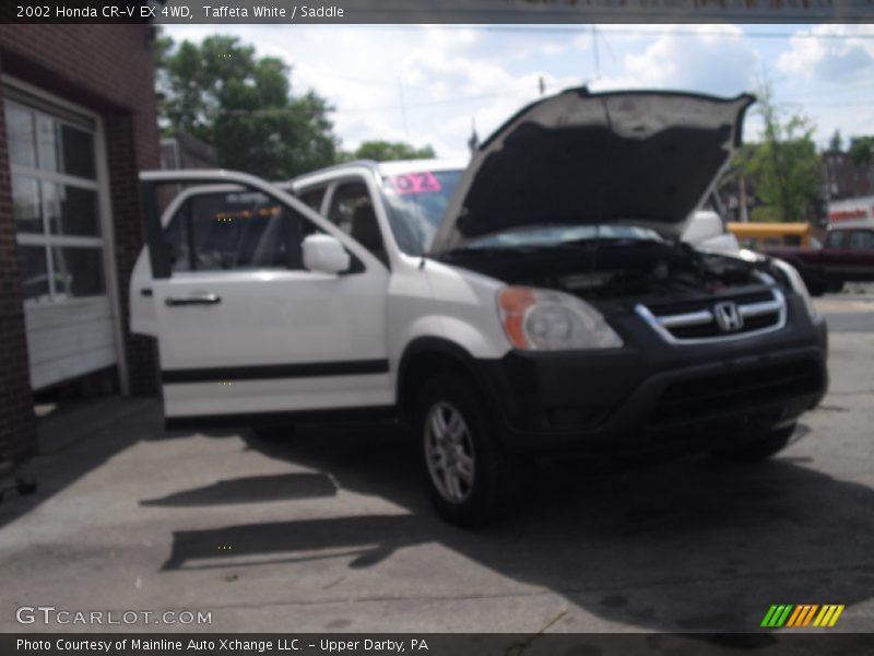 Taffeta White / Saddle 2002 Honda CR-V EX 4WD