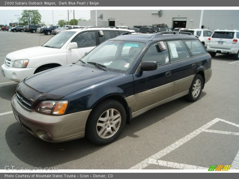 Dark Blue Pearl / Beige 2000 Subaru Outback Wagon