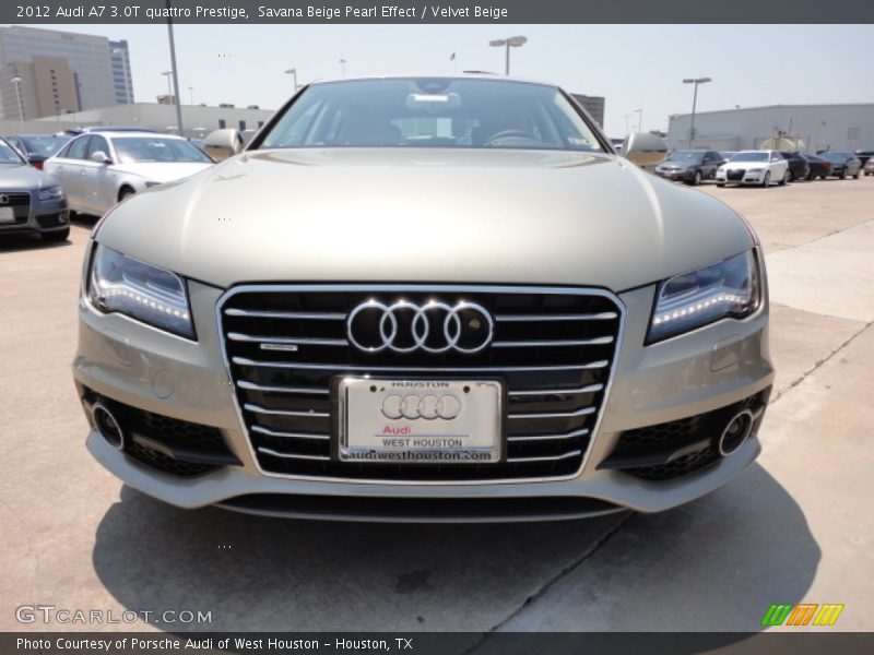 Savana Beige Pearl Effect / Velvet Beige 2012 Audi A7 3.0T quattro Prestige