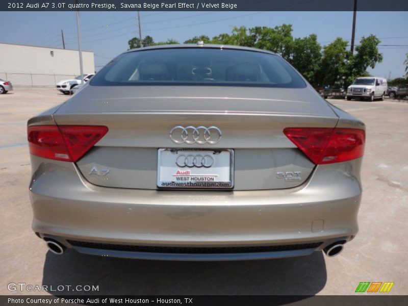 Savana Beige Pearl Effect / Velvet Beige 2012 Audi A7 3.0T quattro Prestige