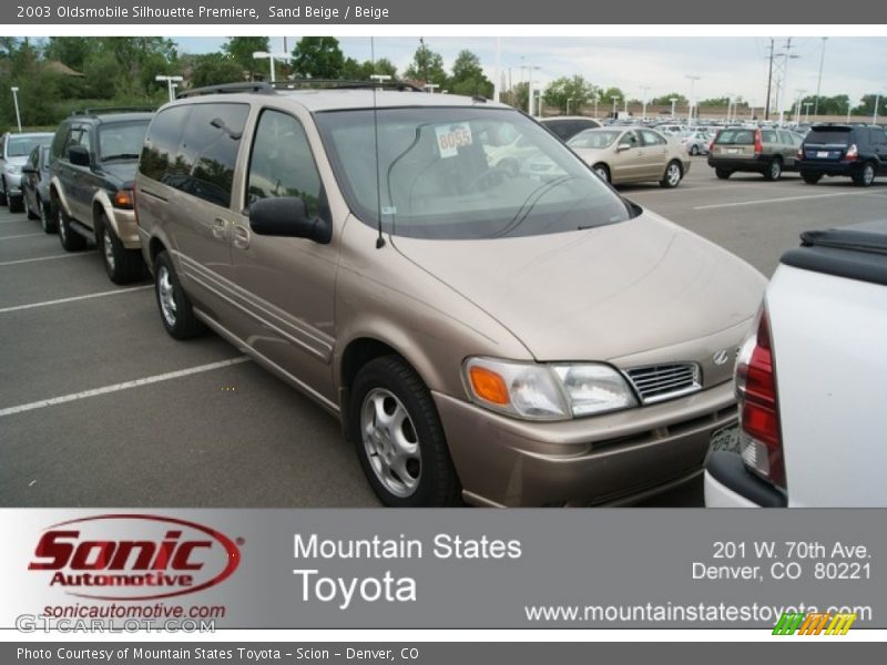 Sand Beige / Beige 2003 Oldsmobile Silhouette Premiere