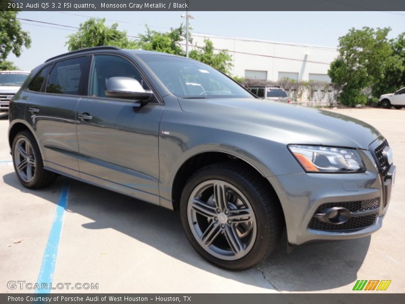 Monsoon Gray Metallic / Black 2012 Audi Q5 3.2 FSI quattro