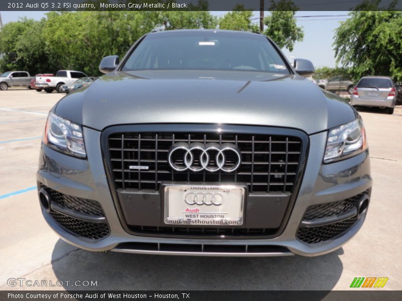 Monsoon Gray Metallic / Black 2012 Audi Q5 3.2 FSI quattro