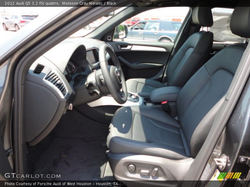 Monsoon Gray Metallic / Black 2012 Audi Q5 3.2 FSI quattro