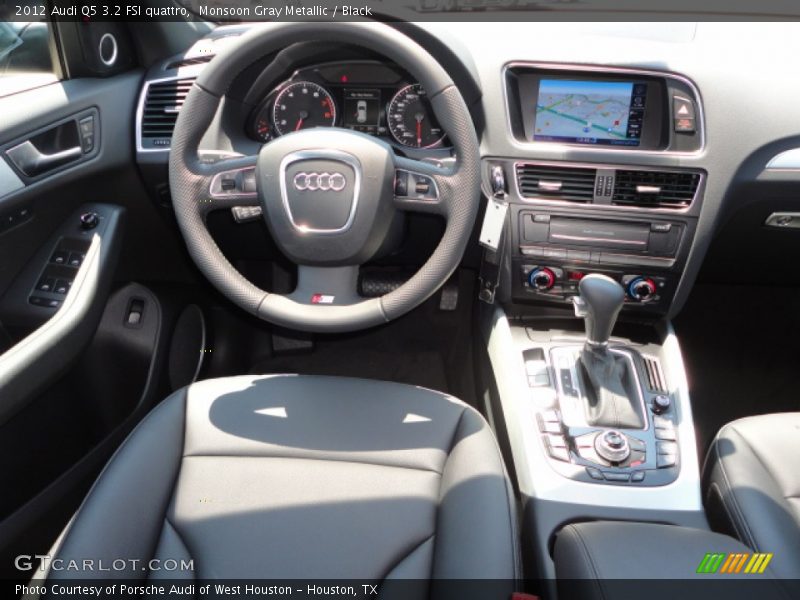 Monsoon Gray Metallic / Black 2012 Audi Q5 3.2 FSI quattro
