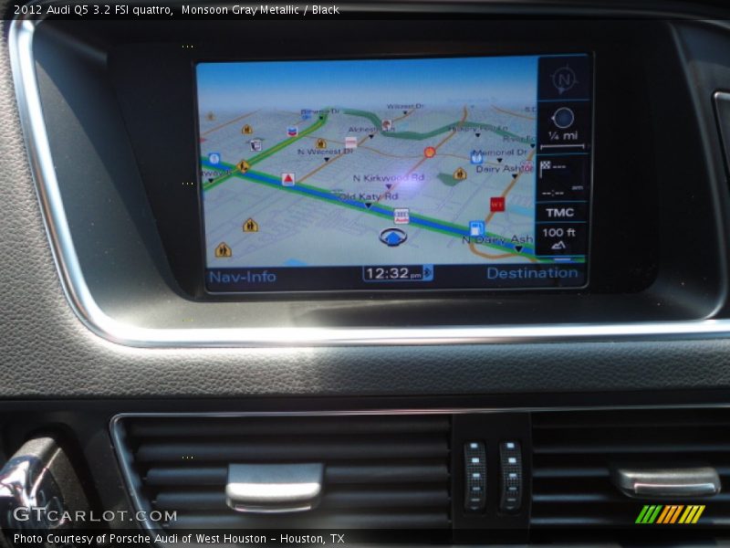 Monsoon Gray Metallic / Black 2012 Audi Q5 3.2 FSI quattro