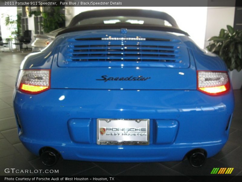 Pure Blue / Black/Speedster Details 2011 Porsche 911 Speedster