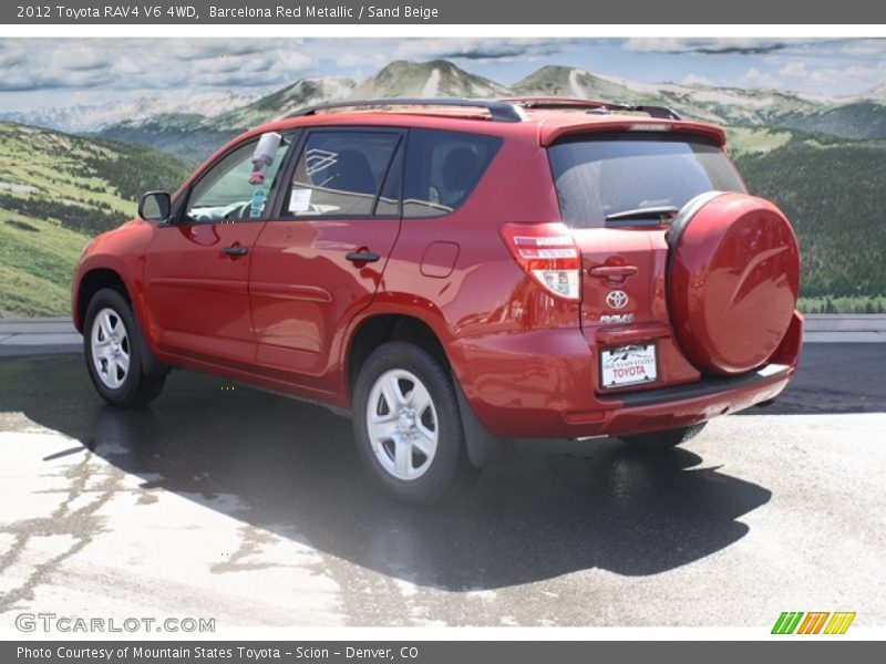 Barcelona Red Metallic / Sand Beige 2012 Toyota RAV4 V6 4WD