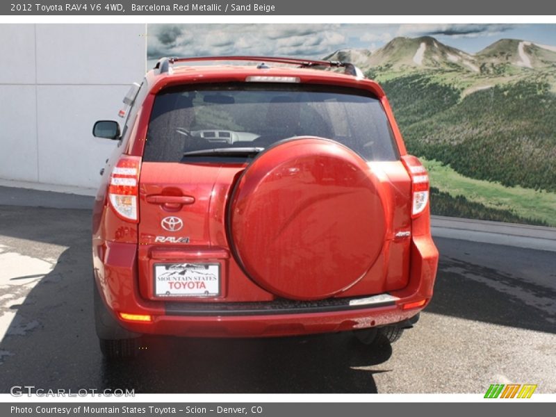 Barcelona Red Metallic / Sand Beige 2012 Toyota RAV4 V6 4WD