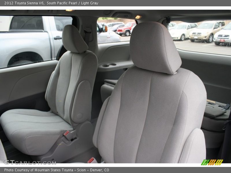 South Pacific Pearl / Light Gray 2012 Toyota Sienna V6