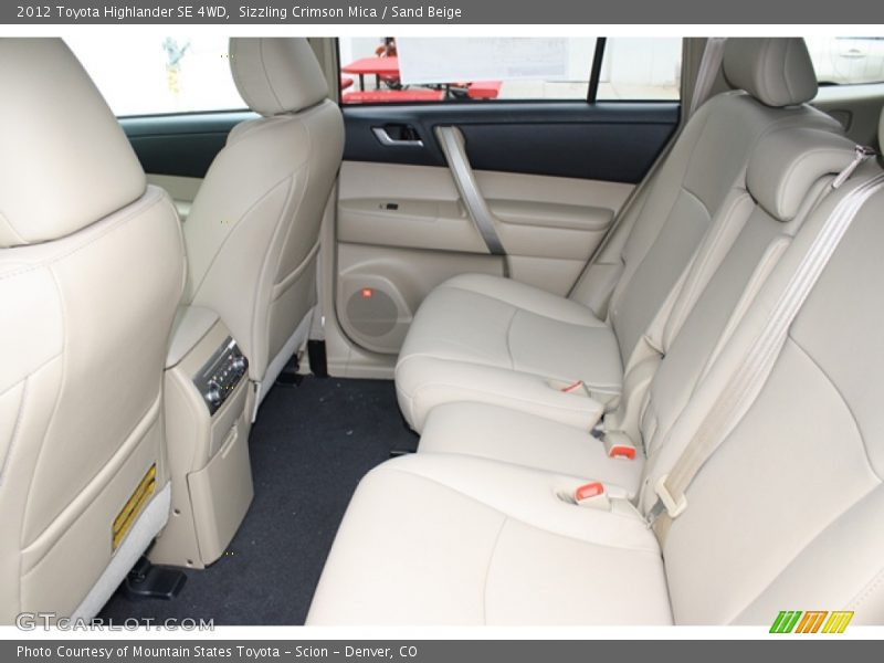Sizzling Crimson Mica / Sand Beige 2012 Toyota Highlander SE 4WD