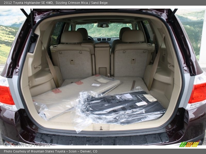 Sizzling Crimson Mica / Sand Beige 2012 Toyota Highlander SE 4WD