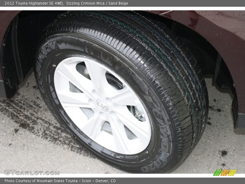 Sizzling Crimson Mica / Sand Beige 2012 Toyota Highlander SE 4WD