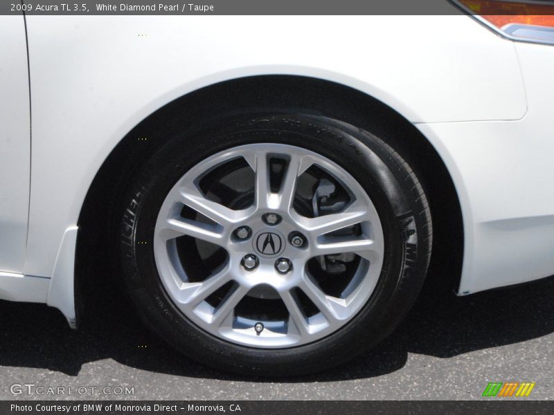 White Diamond Pearl / Taupe 2009 Acura TL 3.5