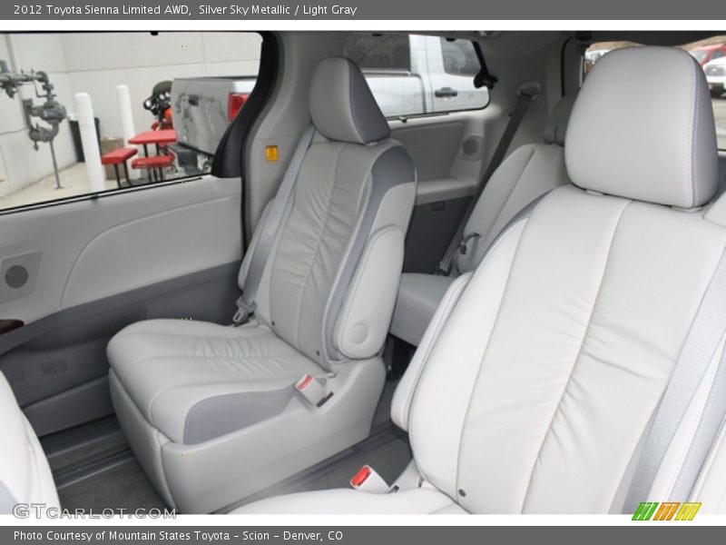 Silver Sky Metallic / Light Gray 2012 Toyota Sienna Limited AWD