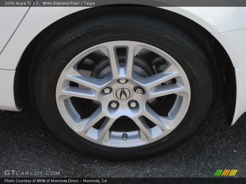 White Diamond Pearl / Taupe 2009 Acura TL 3.5