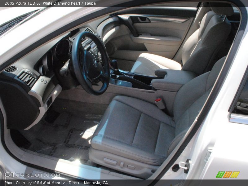 White Diamond Pearl / Taupe 2009 Acura TL 3.5