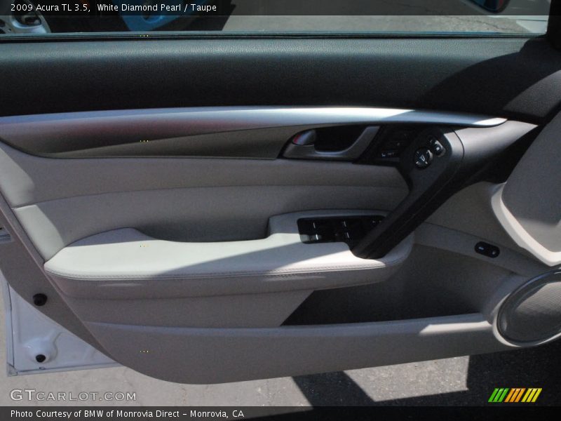 White Diamond Pearl / Taupe 2009 Acura TL 3.5