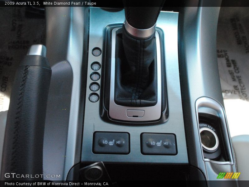 White Diamond Pearl / Taupe 2009 Acura TL 3.5