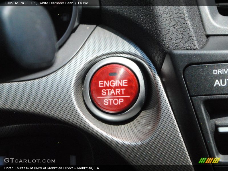 White Diamond Pearl / Taupe 2009 Acura TL 3.5