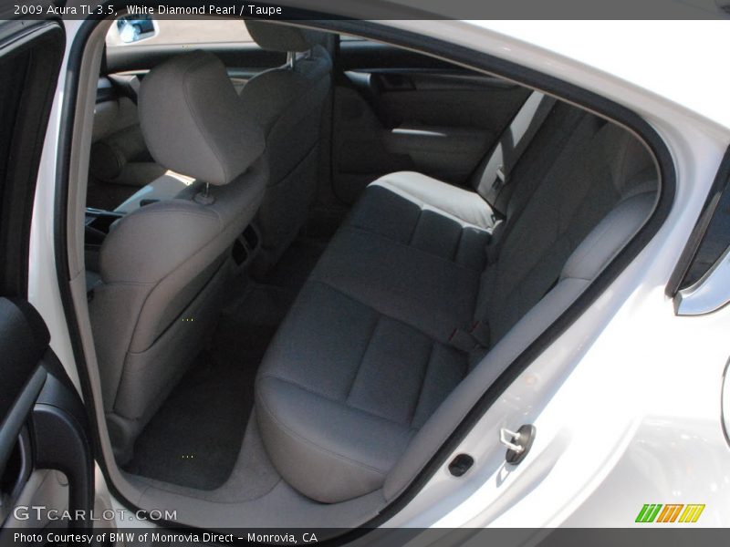 White Diamond Pearl / Taupe 2009 Acura TL 3.5