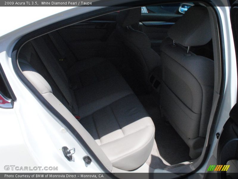 White Diamond Pearl / Taupe 2009 Acura TL 3.5