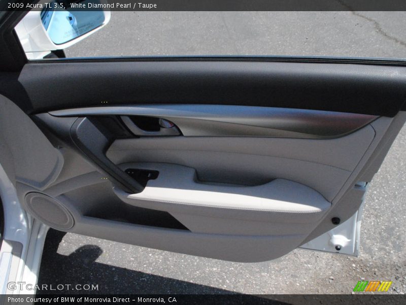 White Diamond Pearl / Taupe 2009 Acura TL 3.5