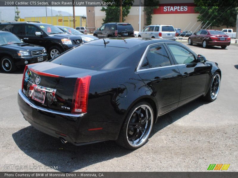 Black Raven / Light Titanium/Ebony 2008 Cadillac CTS Sedan
