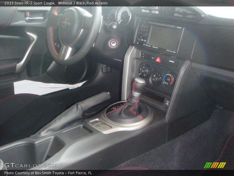  2013 FR-S Sport Coupe Black/Red Accents Interior