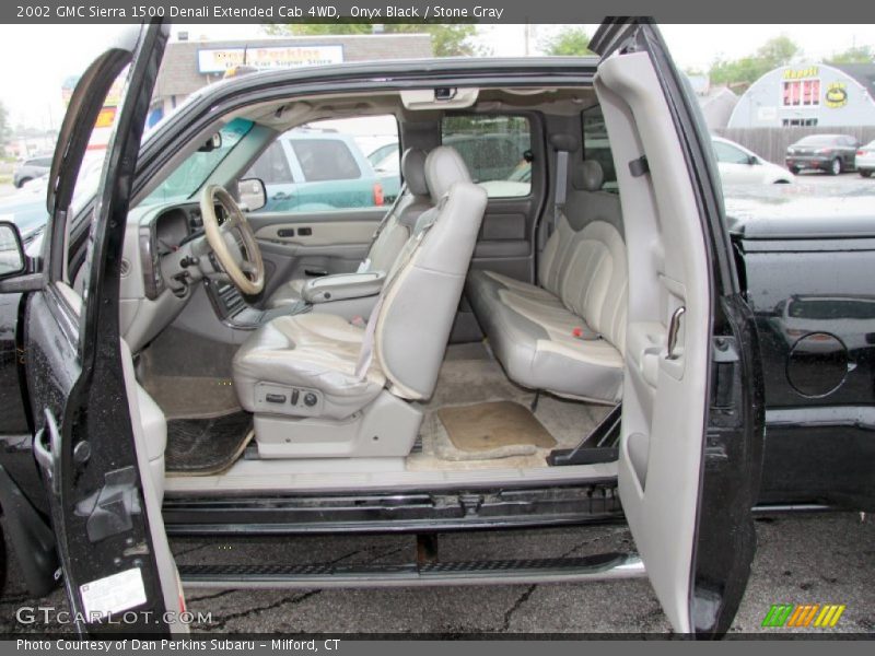 Onyx Black / Stone Gray 2002 GMC Sierra 1500 Denali Extended Cab 4WD