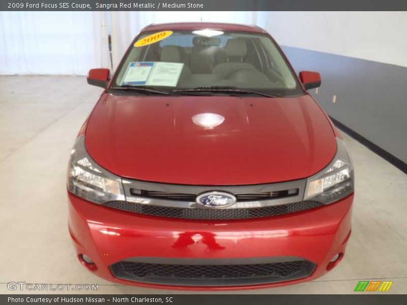 Sangria Red Metallic / Medium Stone 2009 Ford Focus SES Coupe