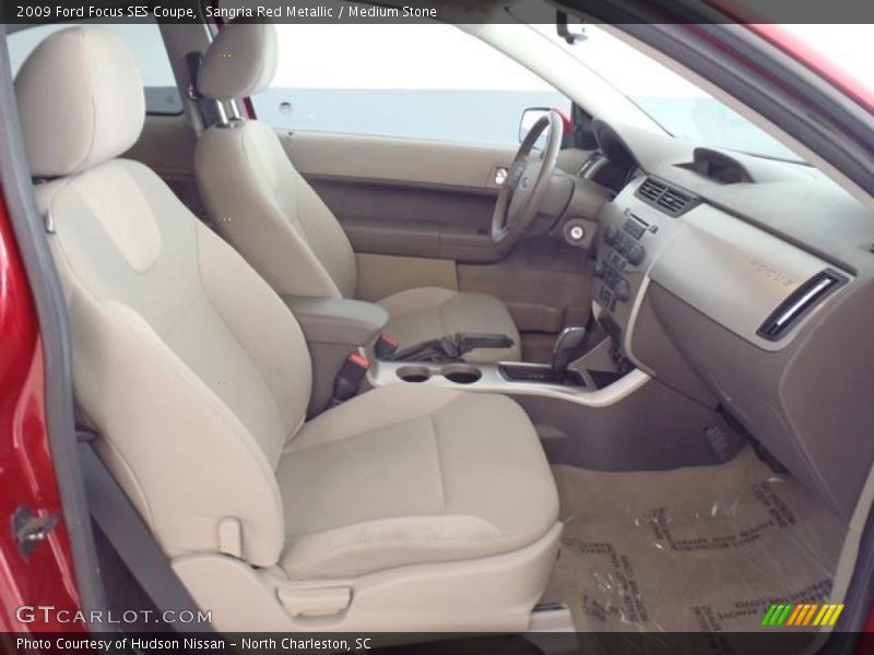 Sangria Red Metallic / Medium Stone 2009 Ford Focus SES Coupe