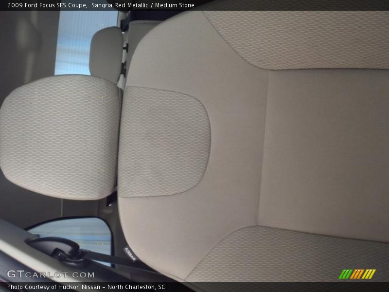 Sangria Red Metallic / Medium Stone 2009 Ford Focus SES Coupe