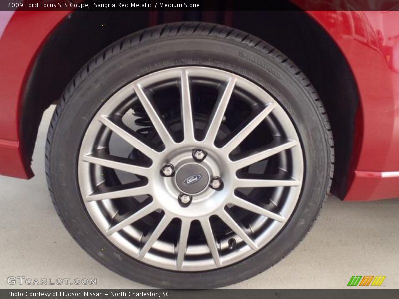 Sangria Red Metallic / Medium Stone 2009 Ford Focus SES Coupe