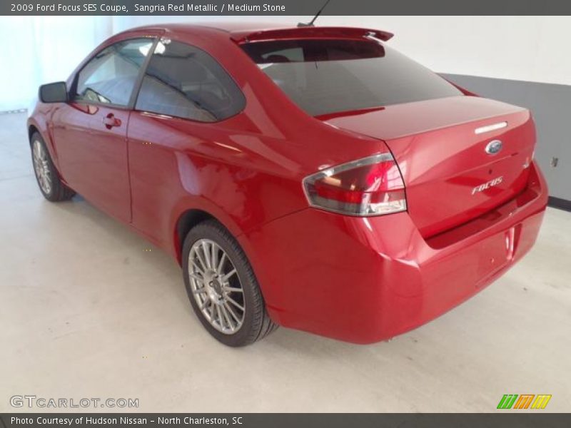Sangria Red Metallic / Medium Stone 2009 Ford Focus SES Coupe
