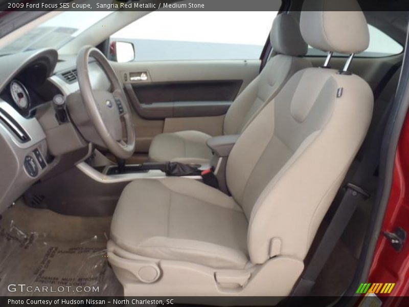 Sangria Red Metallic / Medium Stone 2009 Ford Focus SES Coupe