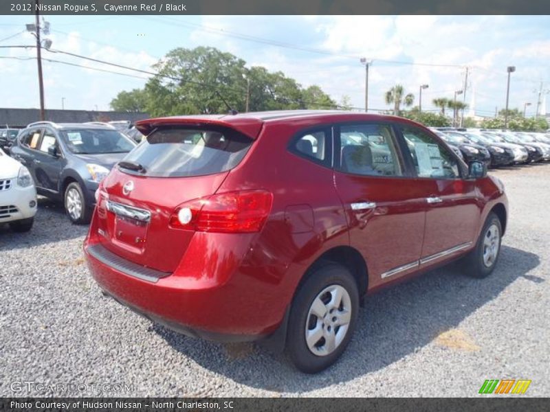 Cayenne Red / Black 2012 Nissan Rogue S