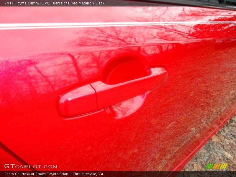 Barcelona Red Metallic / Black 2012 Toyota Camry SE V6